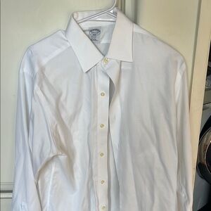 Brooks Brothers White Dress Shirt Classic Formal Essential
